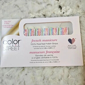 Color Street Nail Polish Strips-Retired Set-Aloha Spirit French Manicure